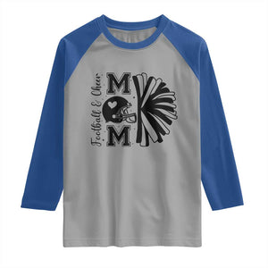 Proud Football And Cheer Mom Quote Raglan Shirt Gift For Sports Season TS12 Sport Gray Royal Print Your Wear