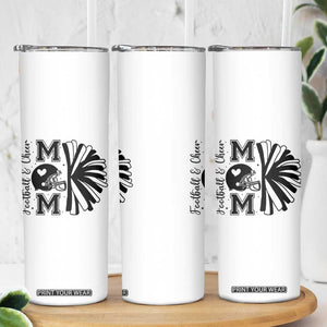 Proud Football And Cheer Mom Quote Skinny Tumbler Gift For Sports Season TS12 Print Your Wear