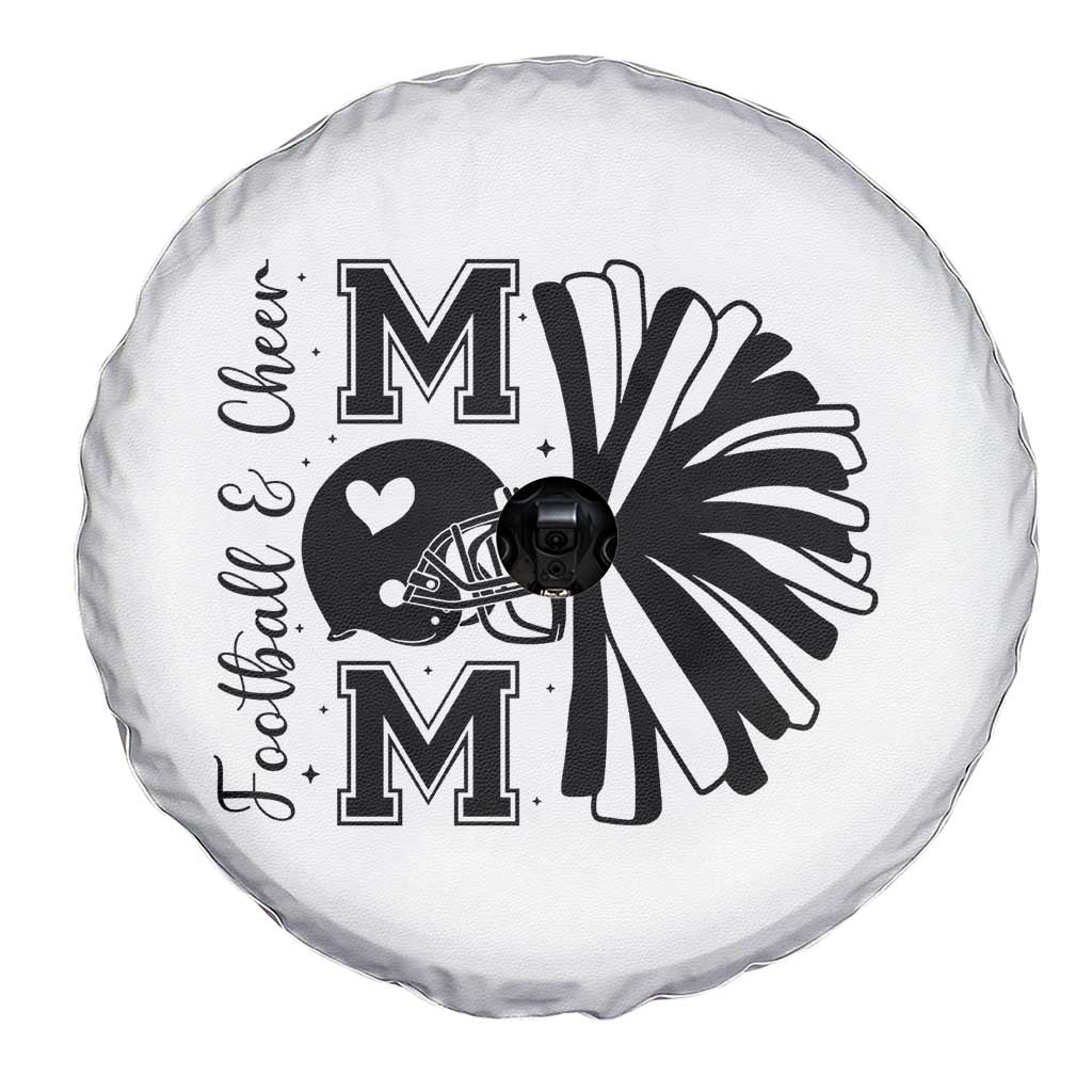 Proud Football And Cheer Mom Quote Spare Tire Cover Gift For Sports Season TS12 Print Your Wear