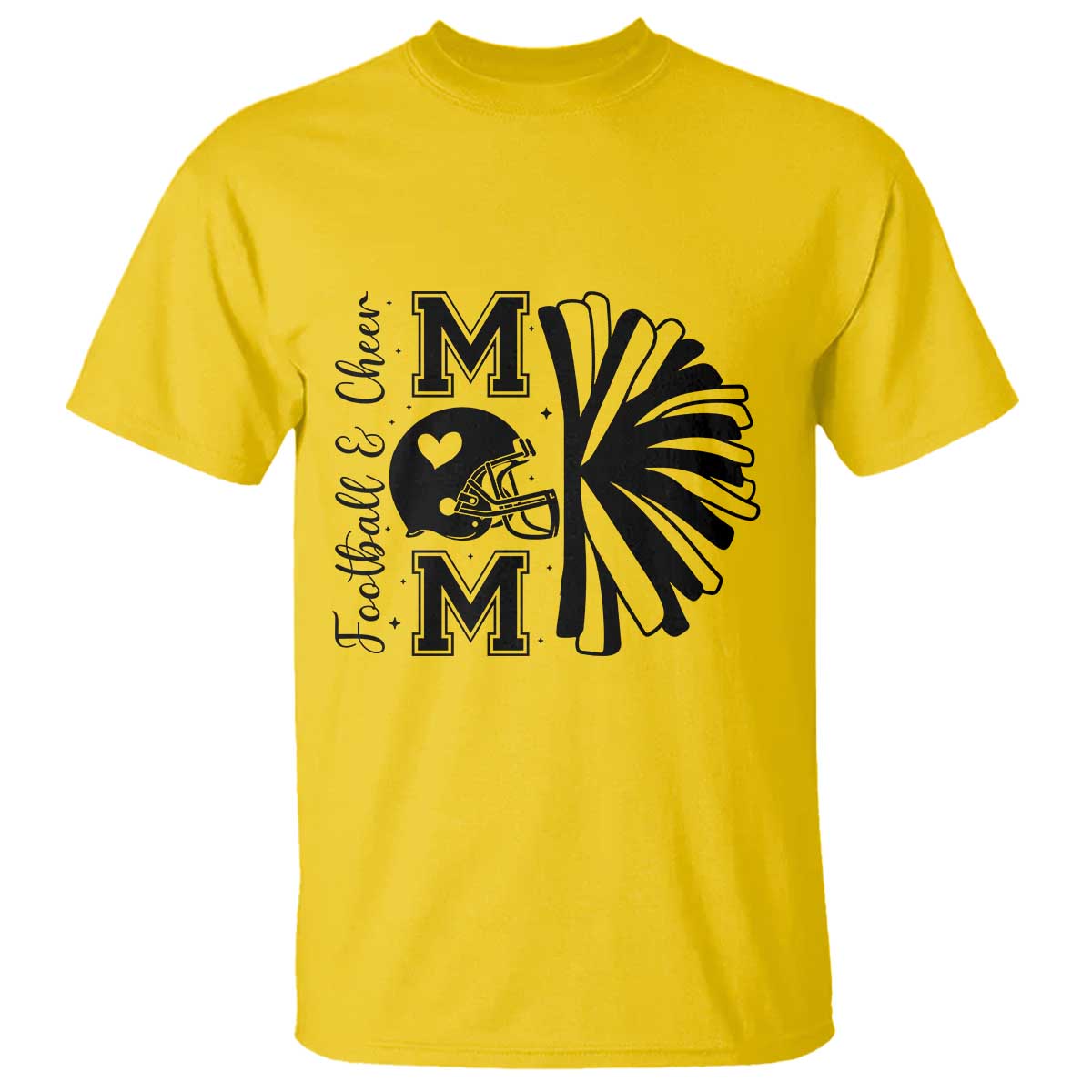 Proud Football And Cheer Mom Quote T Shirt Gift For Sports Season TS12 Daisy Print Your Wear