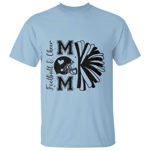 Proud Football And Cheer Mom Quote T Shirt Gift For Sports Season TS12 Light Blue Print Your Wear