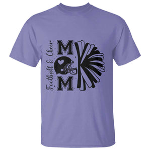 Proud Football And Cheer Mom Quote T Shirt Gift For Sports Season TS12 Violet Print Your Wear