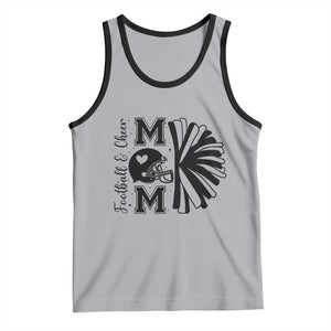 Proud Football And Cheer Mom Quote Tank Top Gift For Sports Season TS12 Athletic Heather Black Print Your Wear