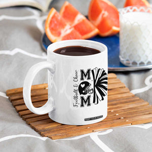 Proud Football And Cheer Mom Quote Coffee Mug Gift For Sports Season TS12 Print Your Wear