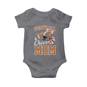 Funny Football And Cheer Mom Quote Baby Onesie Sports Season Gift TS12 Charcoal Print Your Wear