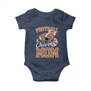 Funny Football And Cheer Mom Quote Baby Onesie Sports Season Gift TS12 Navy Print Your Wear
