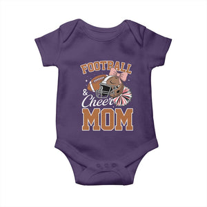 Funny Football And Cheer Mom Quote Baby Onesie Sports Season Gift TS12 Purple Print Your Wear