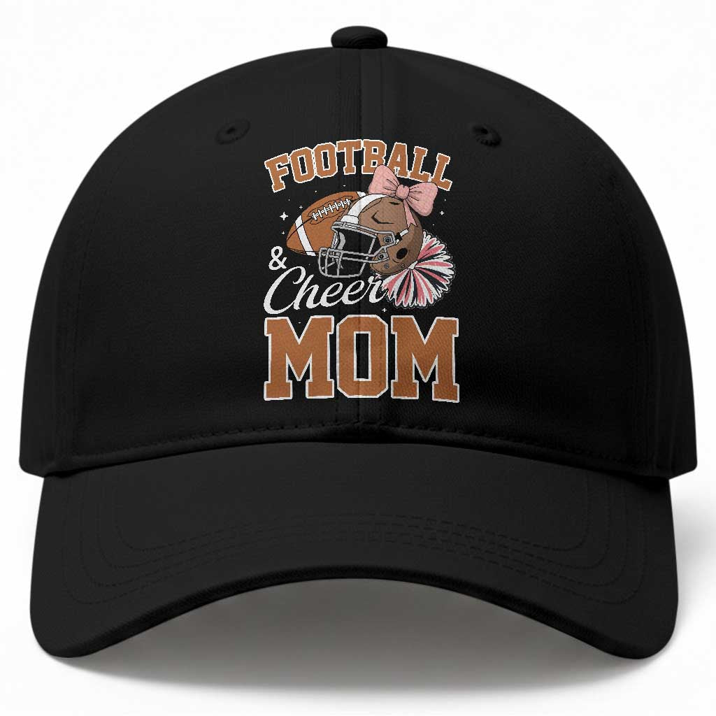 Funny Football And Cheer Mom Quote Baseball Cap Sports Season Gift TS12 Print Your Wear