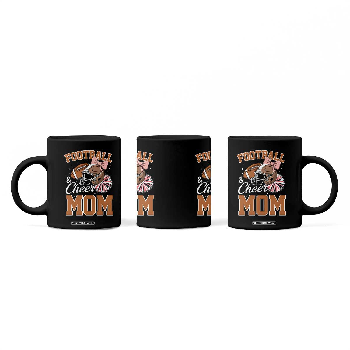 Funny Football And Cheer Mom Quote Coffee Mug Sports Season Gift TS12 Print Your Wear