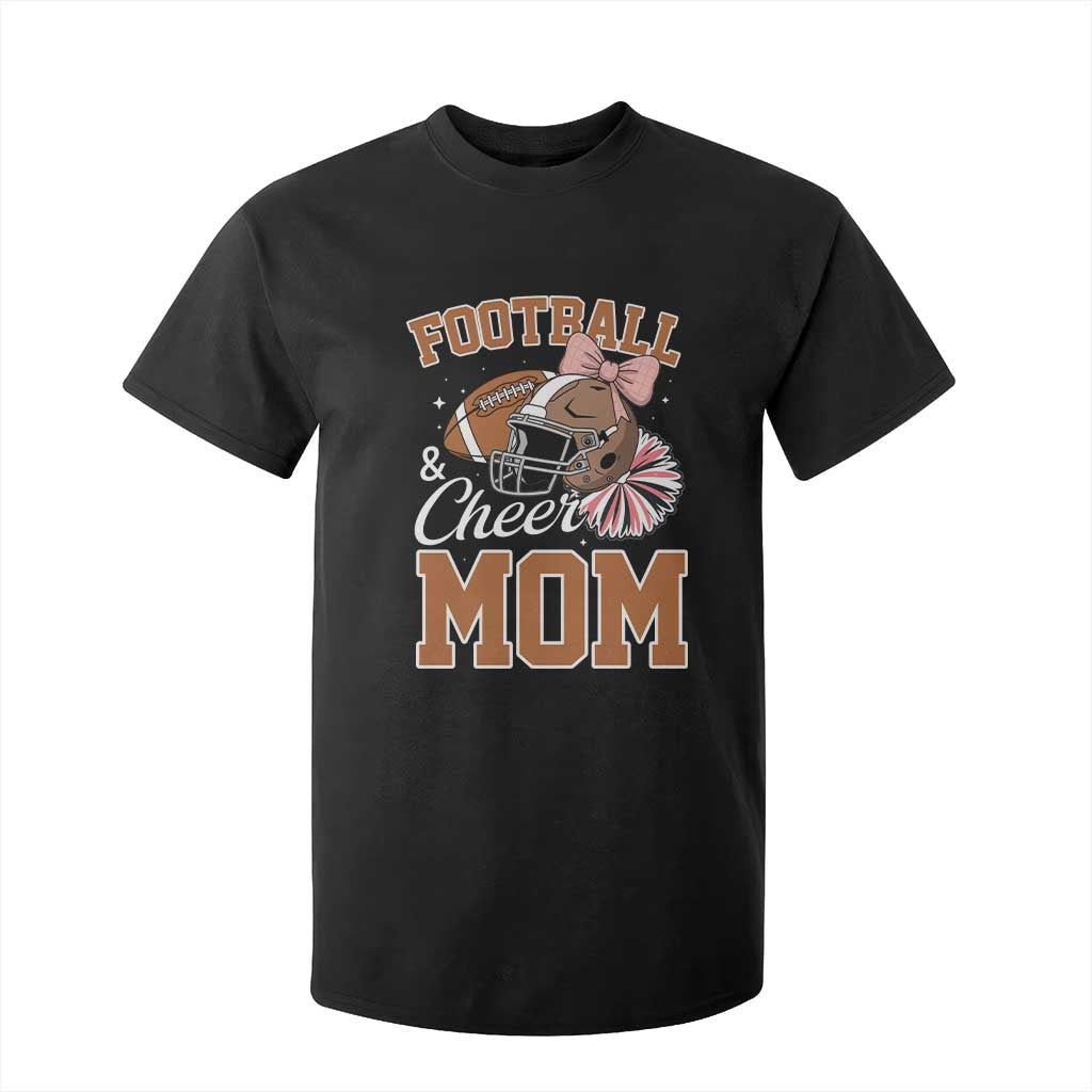 Funny Football And Cheer Mom Quote T Shirt For Kid Sports Season Gift TS12 Black Print Your Wear