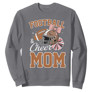 Funny Football And Cheer Mom Quote Sweatshirt Sports Season Gift TS12 Charcoal Print Your Wear