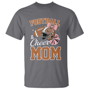 Funny Football And Cheer Mom Quote T Shirt Sports Season Gift TS12 Charcoal Print Your Wear