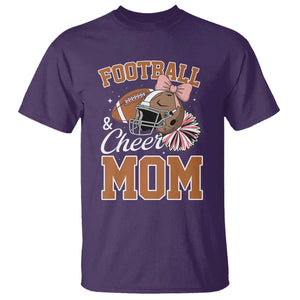 Funny Football And Cheer Mom Quote T Shirt Sports Season Gift TS12 Purple Print Your Wear