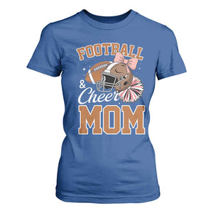 Funny Football And Cheer Mom Quote T Shirt For Women Sports Season Gift TS12 Royal Blue Print Your Wear