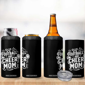 Football And Cheer Mom Quote 4 in 1 Can Cooler Tumbler Team Supporter Gift Idea TS12 Print Your Wear