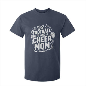 Football And Cheer Mom Quote T Shirt For Kid Team Supporter Gift Idea TS12 Navy Print Your Wear