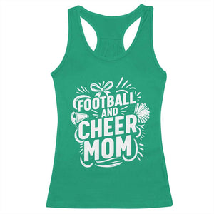 Football And Cheer Mom Quote Racerback Tank Top Team Supporter Gift Idea - Print Your Wear