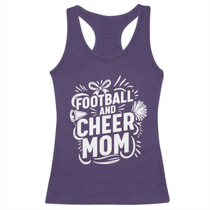 Football And Cheer Mom Quote Racerback Tank Top Team Supporter Gift Idea TS12 Purple Print Your Wear