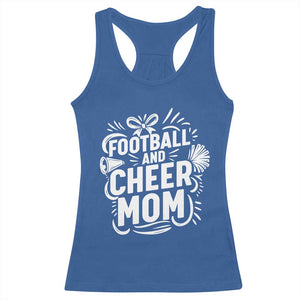 Football And Cheer Mom Quote Racerback Tank Top Team Supporter Gift Idea TS12 Royal Blue Print Your Wear