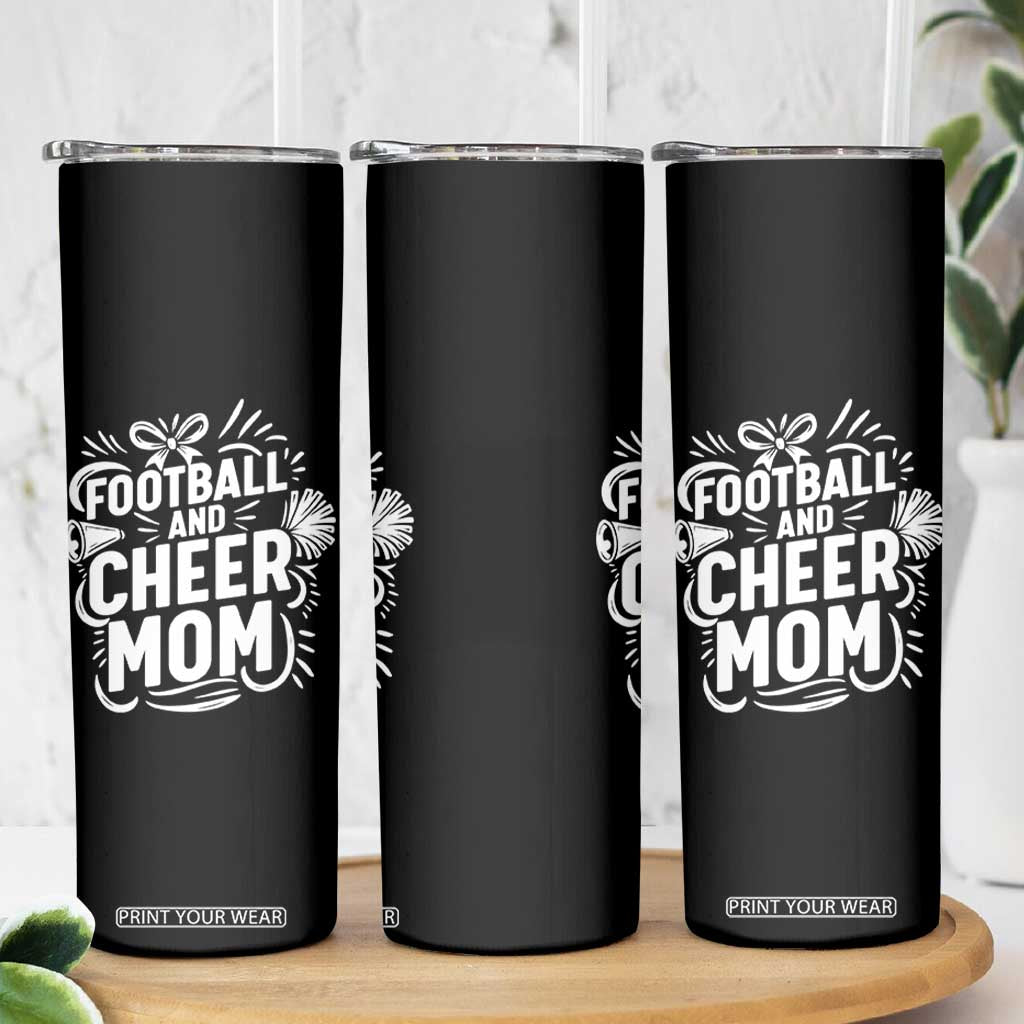 Football And Cheer Mom Quote Skinny Tumbler Team Supporter Gift Idea TS12 Print Your Wear