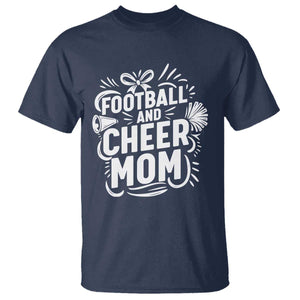 Football And Cheer Mom Quote T Shirt Team Supporter Gift Idea TS12 Navy Print Your Wear