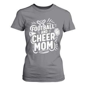 Football And Cheer Mom Quote T Shirt For Women Team Supporter Gift Idea TS12 Charcoal Print Your Wear