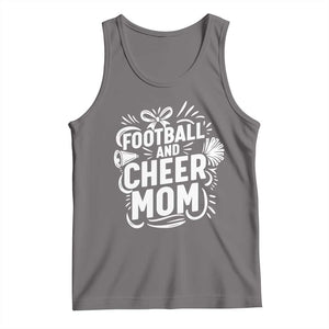 Football And Cheer Mom Quote Tank Top Team Supporter Gift Idea TS12 Deep Heather Print Your Wear