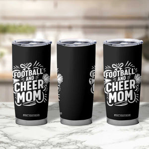 Football And Cheer Mom Quote Tumbler Cup Team Supporter Gift Idea TS12 Print Your Wear
