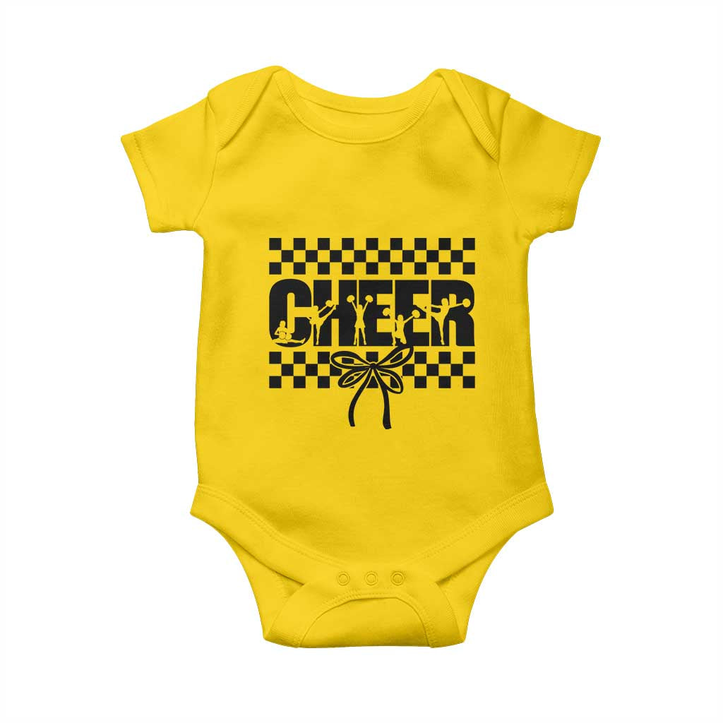 Proud Cheerleading Baby Onesie Gift For Sports Season Supporters TS12 Daisy Print Your Wear