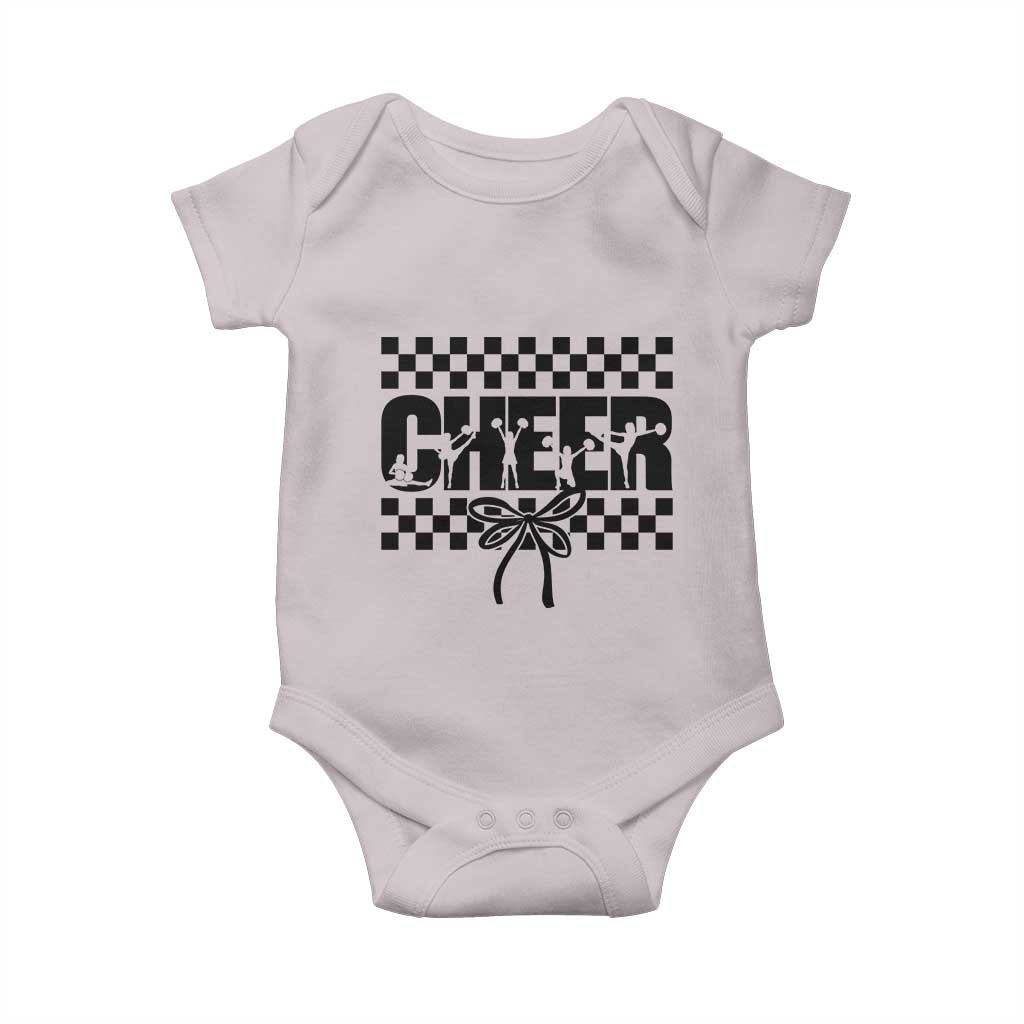 Proud Cheerleading Baby Onesie Gift For Sports Season Supporters TS12 Ice Gray Print Your Wear