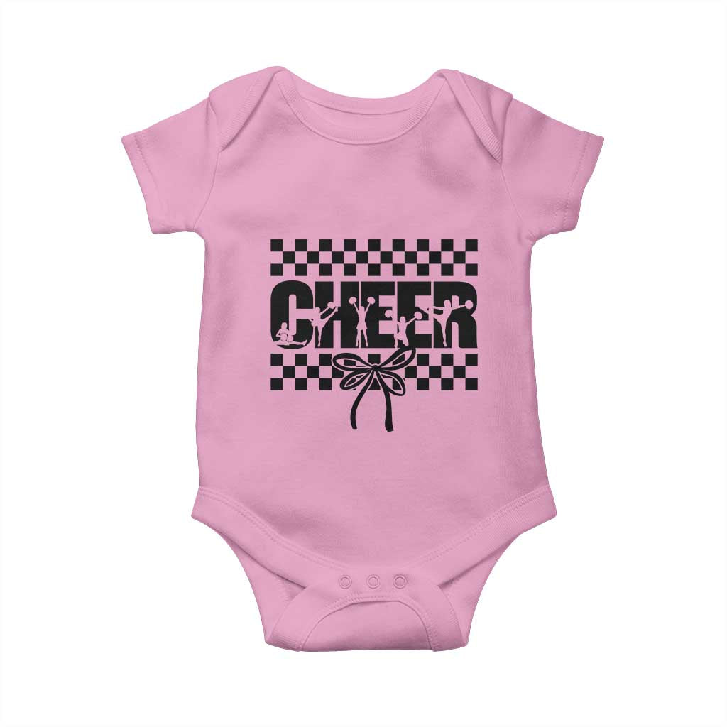 Proud Cheerleading Baby Onesie Gift For Sports Season Supporters TS12 Light Pink Print Your Wear
