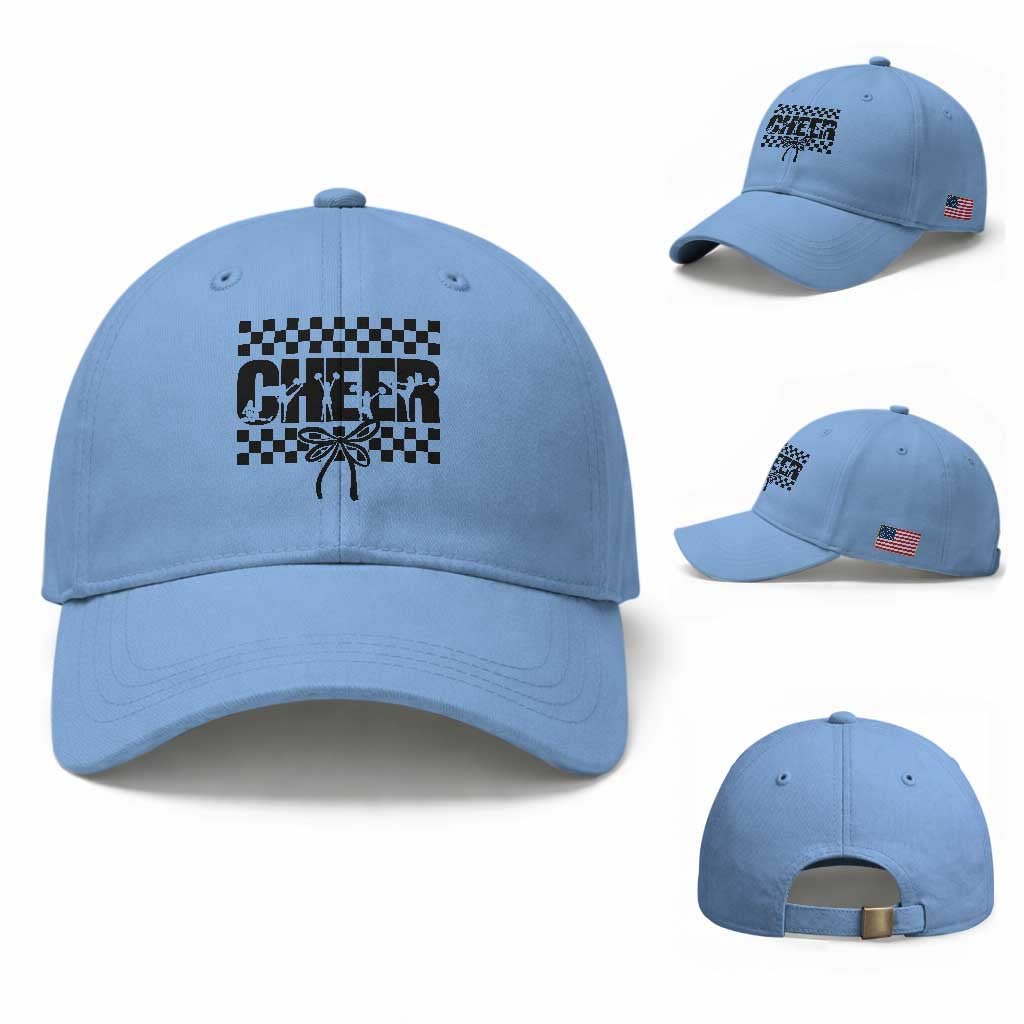 Proud Cheerleading Baseball Cap Gift For Sports Season Supporters TS12 Baseball Cap Universal Fit Light Blue Print Your Wear
