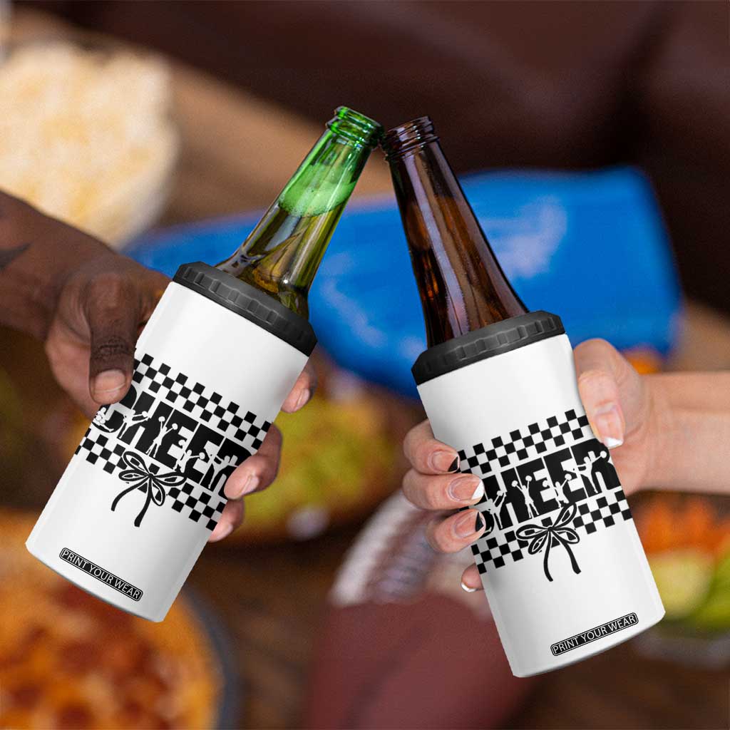 Proud Cheerleading 4 in 1 Can Cooler Tumbler Gift For Sports Season Supporters TS12 Print Your Wear