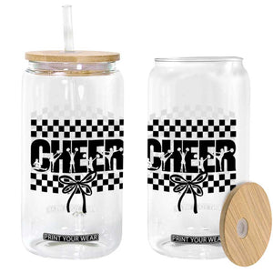 Proud Cheerleading Glass Can Gift For Sports Season Supporters TS12 Print Your Wear