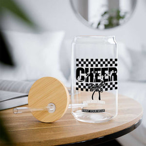 Proud Cheerleading Glass Can Gift For Sports Season Supporters TS12 Print Your Wear