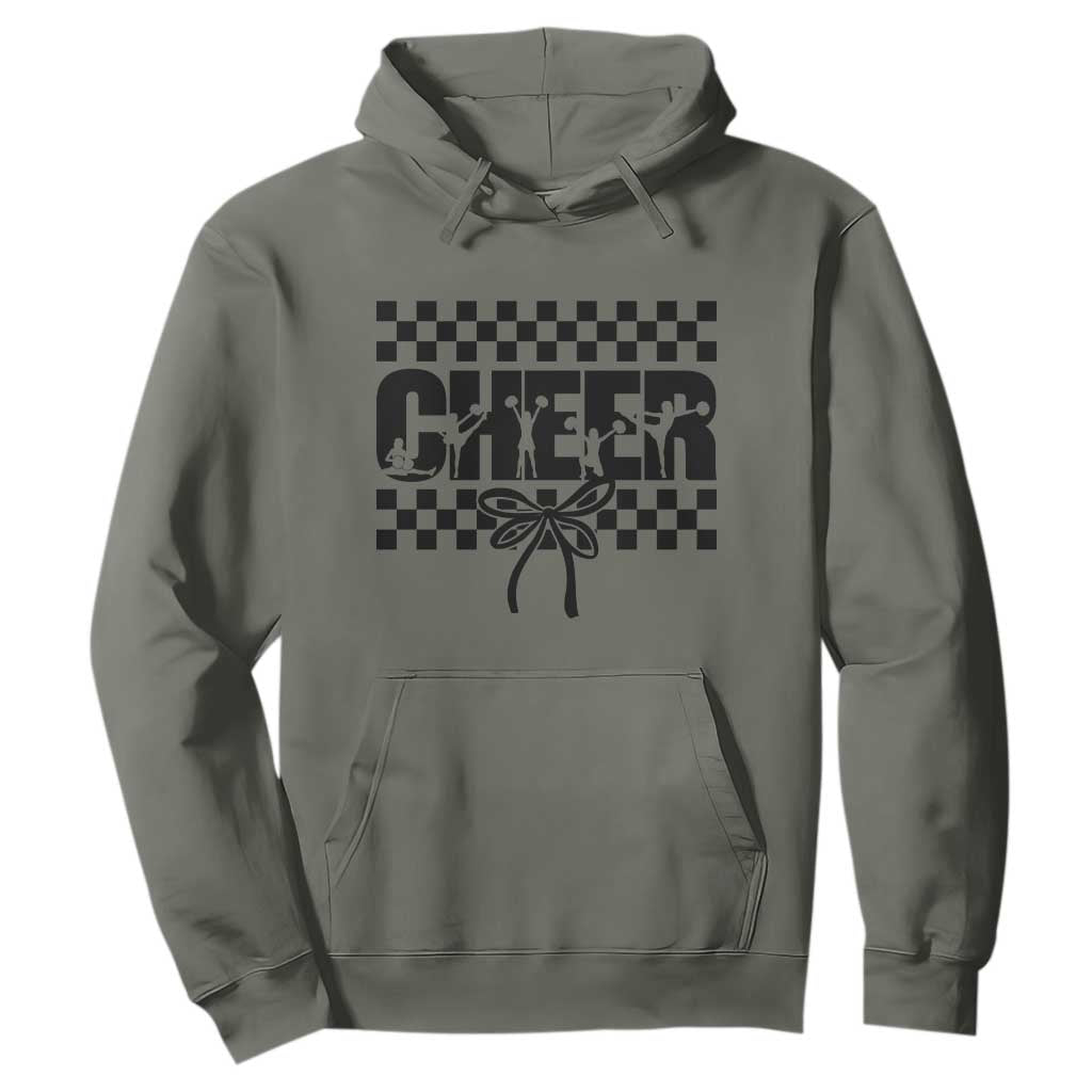 Proud Cheerleading Hoodie Gift For Sports Season Supporters TS12 Military Green Print Your Wear