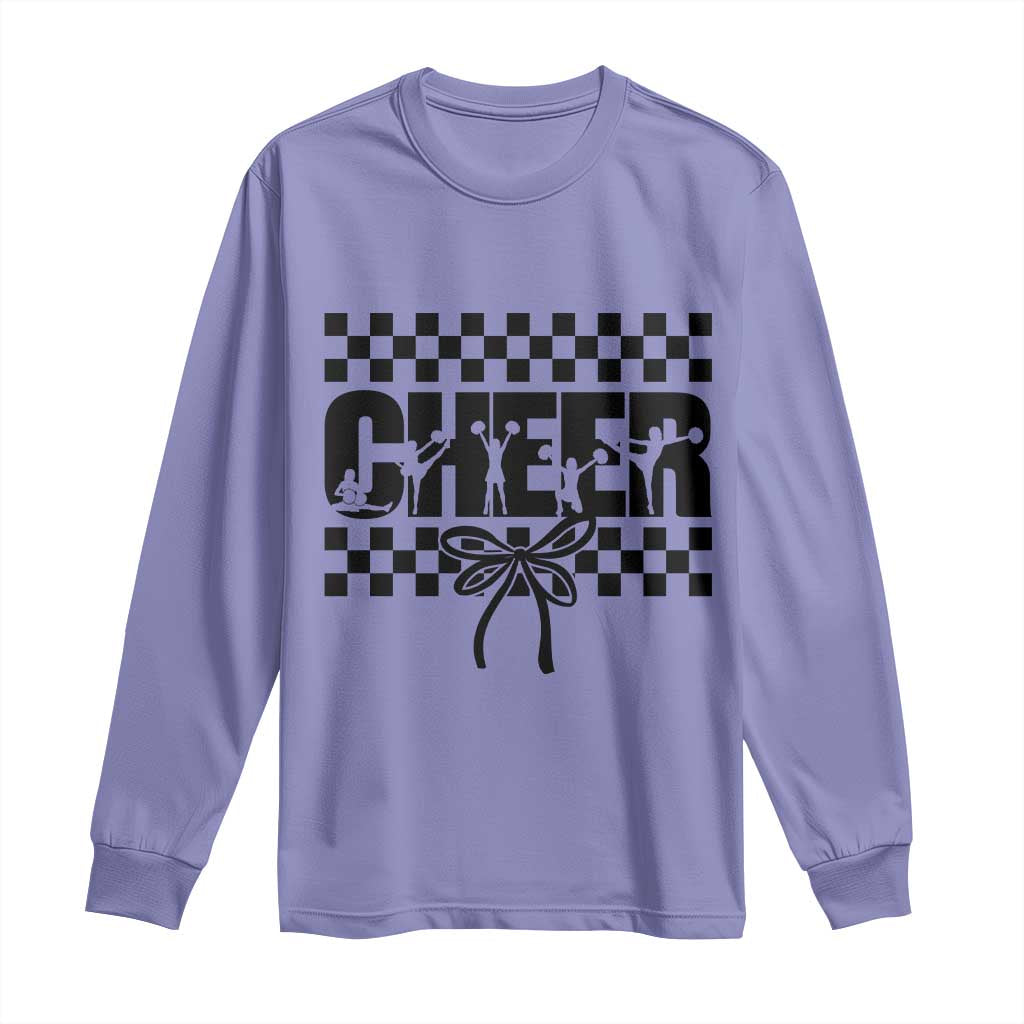 Proud Cheerleading Long Sleeve Shirt Gift For Sports Season Supporters TS12 Violet Print Your Wear