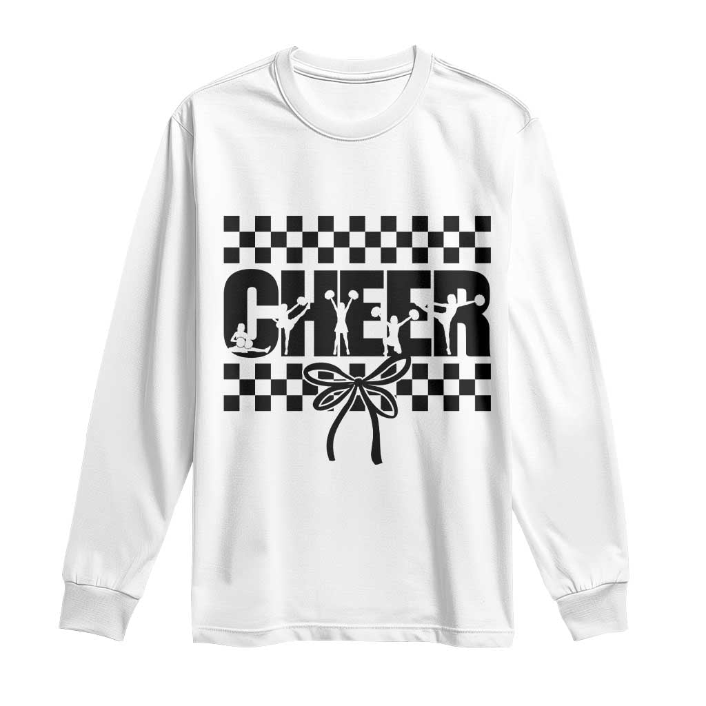 Proud Cheerleading Long Sleeve Shirt Gift For Sports Season Supporters TS12 White Print Your Wear