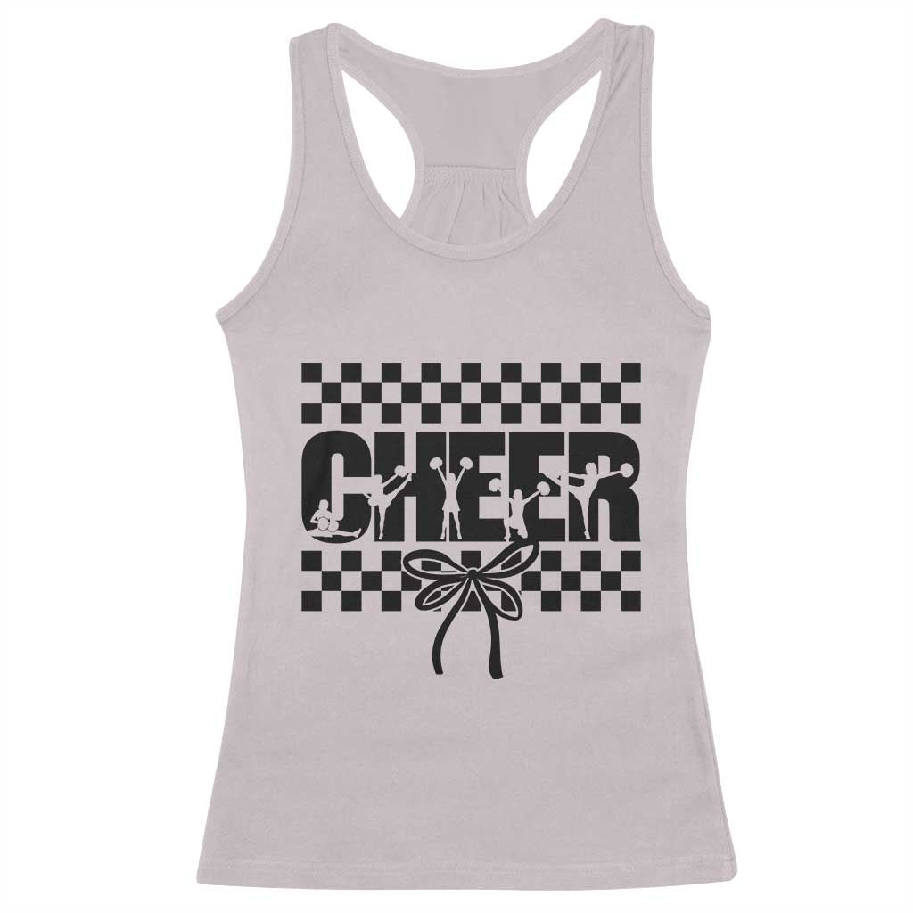 Proud Cheerleading Racerback Tank Top Gift For Sports Season Supporters TS12 Ice Gray Print Your Wear