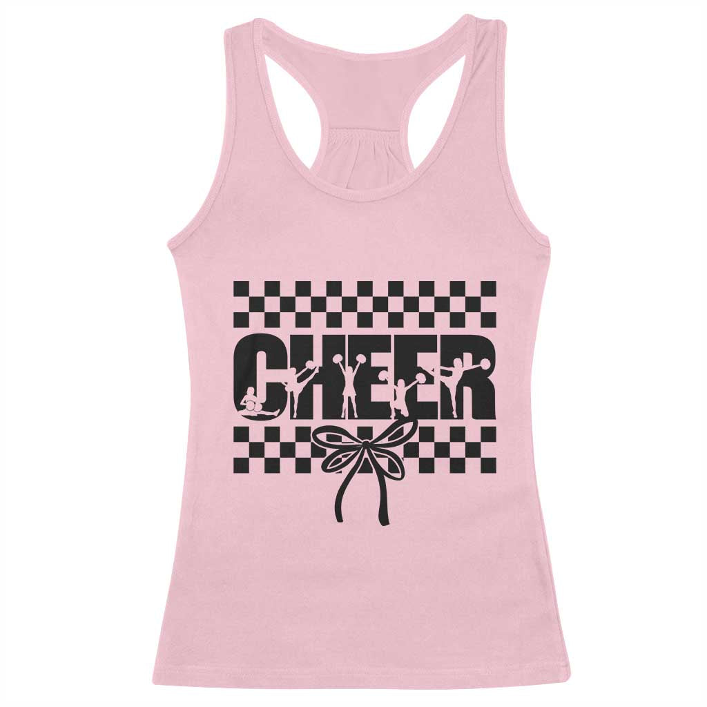 Proud Cheerleading Racerback Tank Top Gift For Sports Season Supporters TS12 Light Pink Print Your Wear