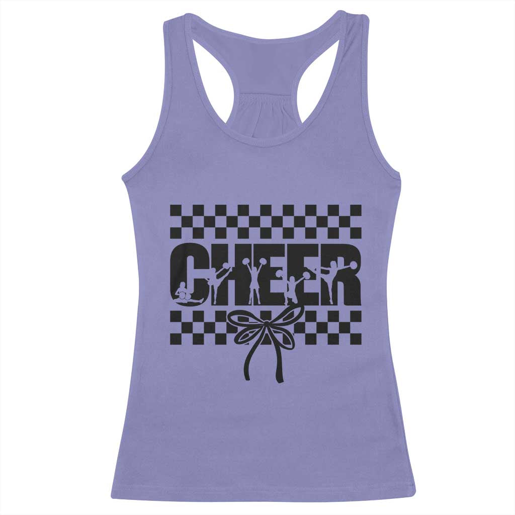 Proud Cheerleading Racerback Tank Top Gift For Sports Season Supporters TS12 Violet Print Your Wear