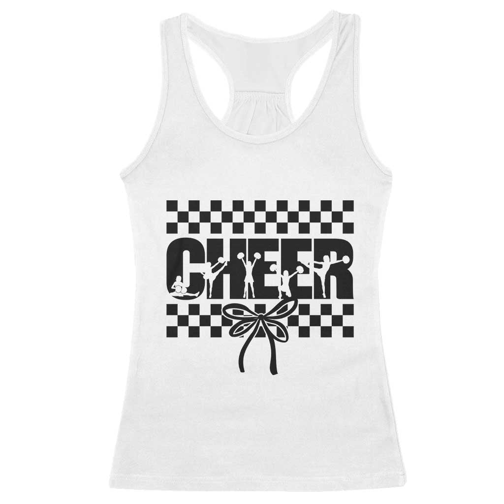 Proud Cheerleading Racerback Tank Top Gift For Sports Season Supporters TS12 White Print Your Wear
