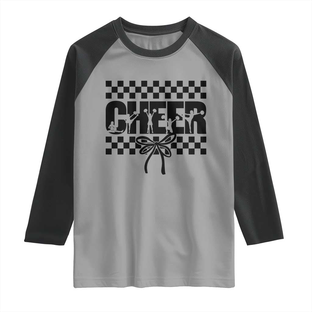Proud Cheerleading Raglan Shirt Gift For Sports Season Supporters TS12 Sport Gray Black Print Your Wear