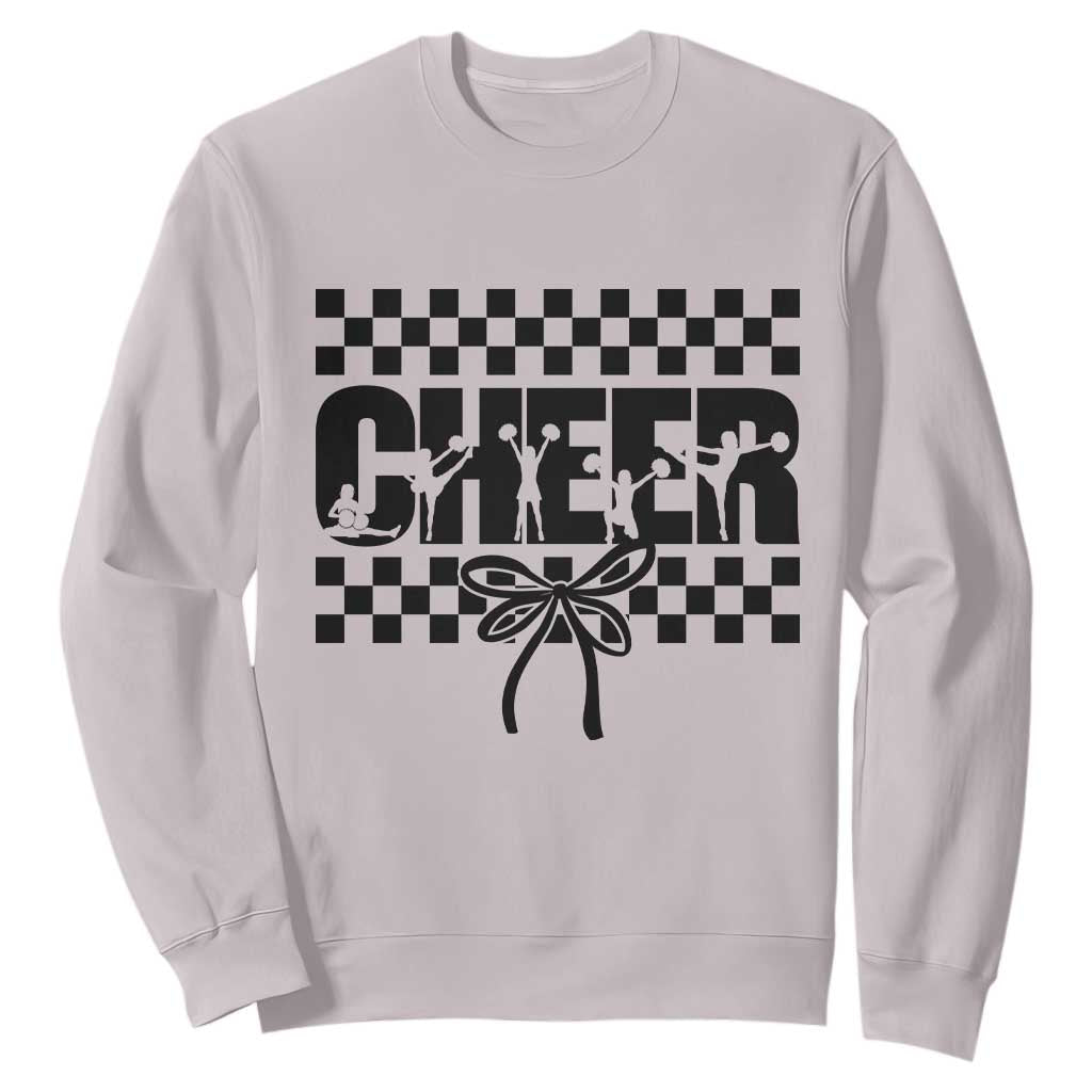 Proud Cheerleading Sweatshirt Gift For Sports Season Supporters TS12 Ice Gray Print Your Wear