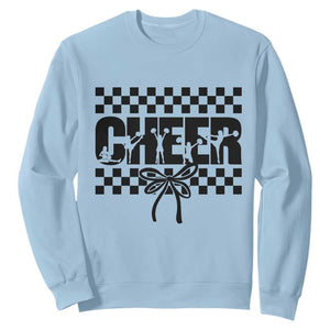 Proud Cheerleading Sweatshirt Gift For Sports Season Supporters TS12 Light Blue Print Your Wear