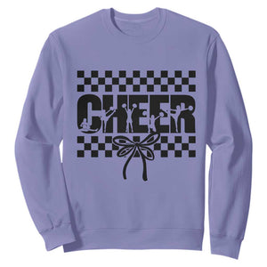 Proud Cheerleading Sweatshirt Gift For Sports Season Supporters TS12 Violet Print Your Wear