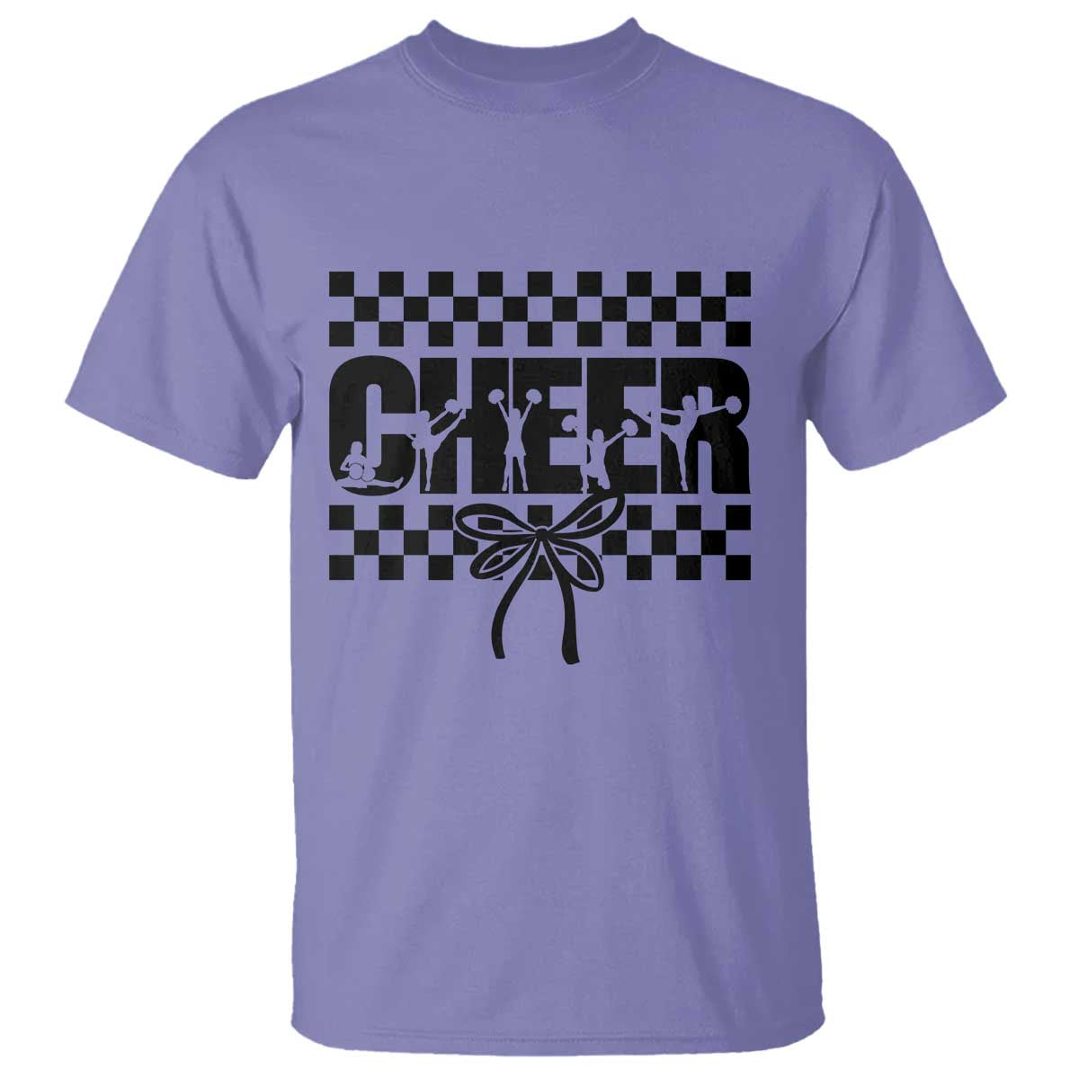 Proud Cheerleading T Shirt Gift For Sports Season Supporters TS12 Violet Print Your Wear