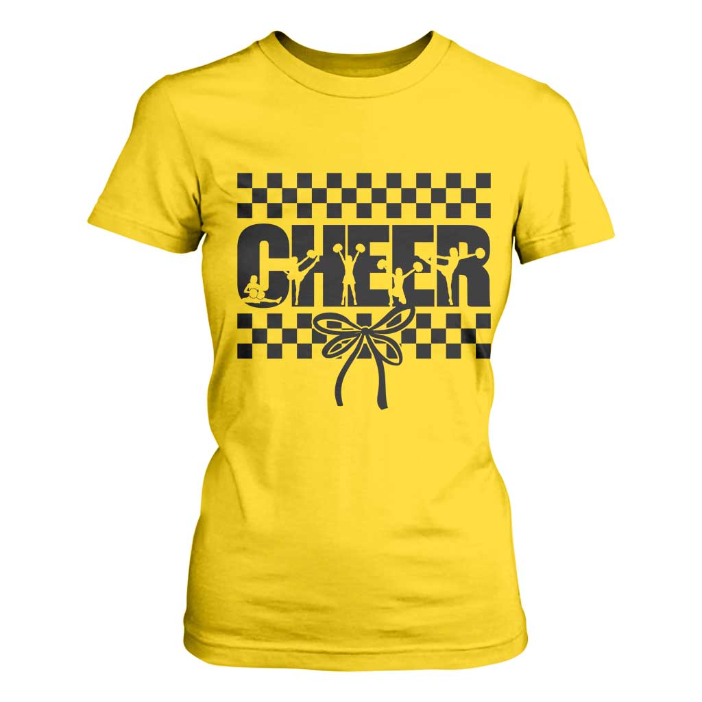 Proud Cheerleading T Shirt For Women Gift For Sports Season Supporters TS12 Daisy Print Your Wear