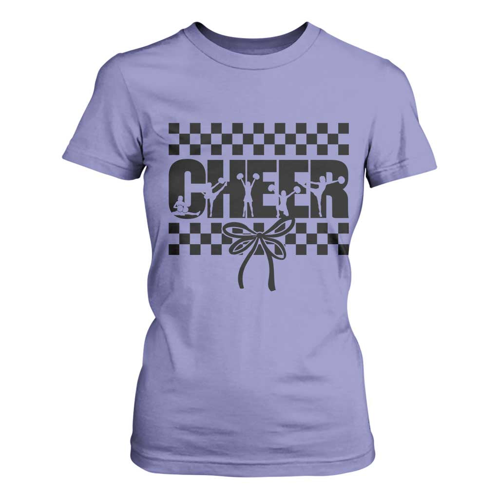 Proud Cheerleading T Shirt For Women Gift For Sports Season Supporters TS12 Violet Print Your Wear