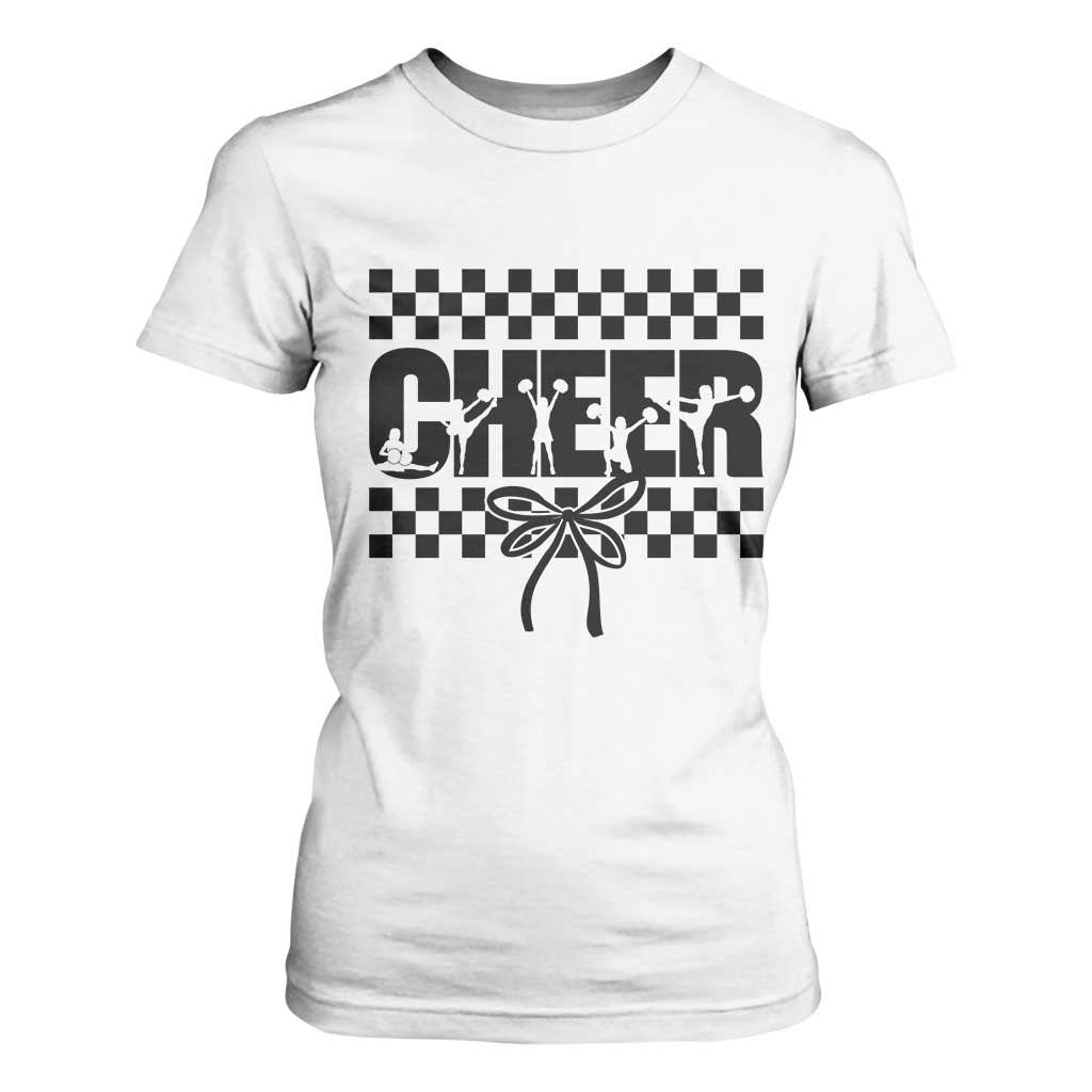 Proud Cheerleading T Shirt For Women Gift For Sports Season Supporters TS12 White Print Your Wear
